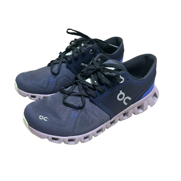 On Cloud Women’s Cloud X 3 Midnight Heron Running Shoes - Picture 3 of 12